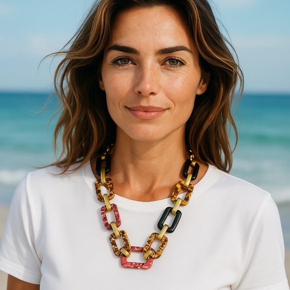 Ann Taylor Jewelry - Ann Taylor Multicolor Chain Necklace